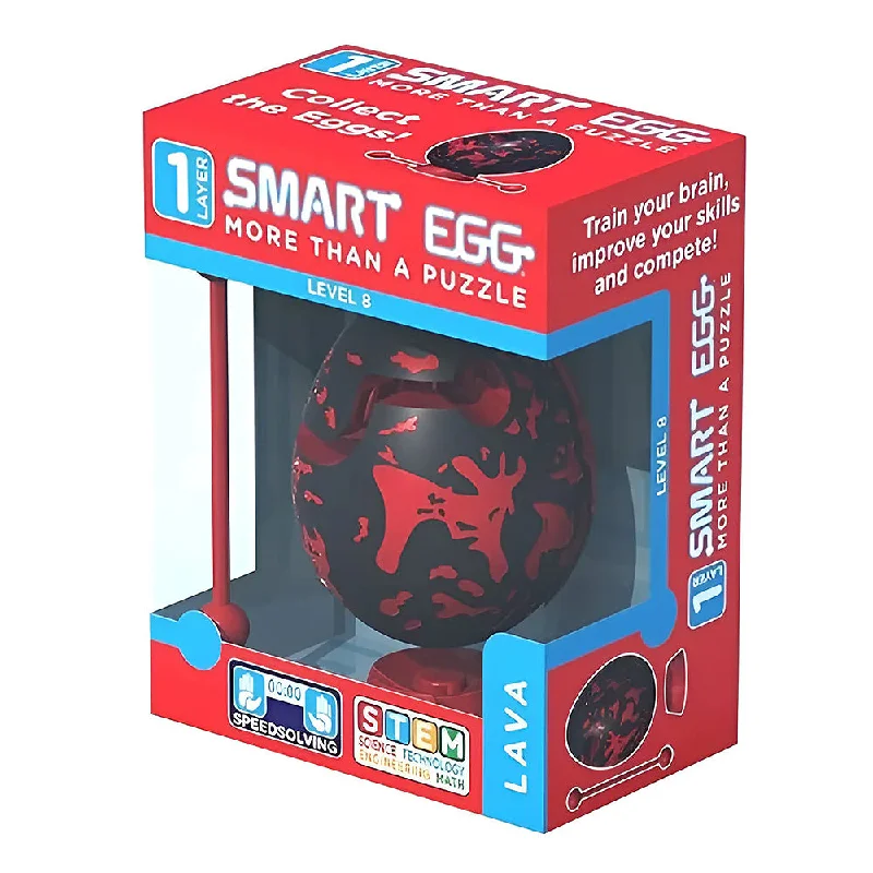 Entertaining games Smart Egg 3D Maze Brain Teaser STEM Puzzle - Lava