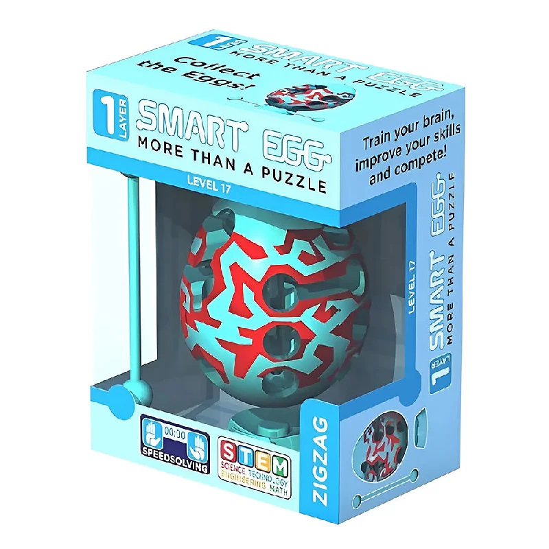 Strategic puzzles Smart Egg 3D Maze Brain Teaser STEM Puzzle - Zigzag