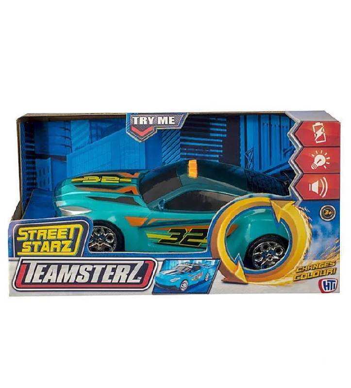 Teamsterz Lights and Sounds Street Starz Green Racing Car