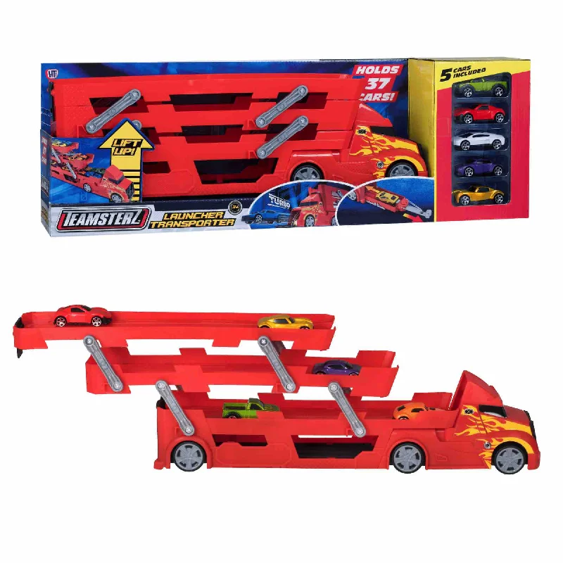 Teamsterz Metro City Launcher Transporter - Includes Five 3" Die-Cast Cars