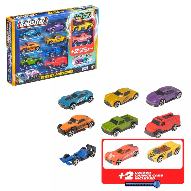 Teamsterz Racing Cars  - With 2 Colour Changing Cars