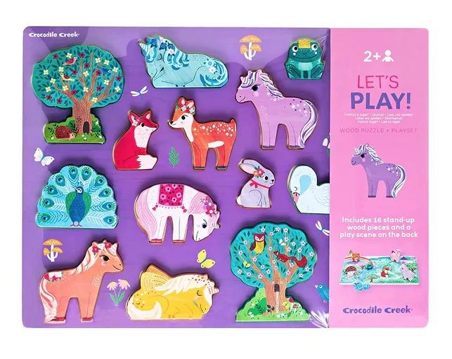 Unicorn Garden 16 Piece Wooden Puzzle