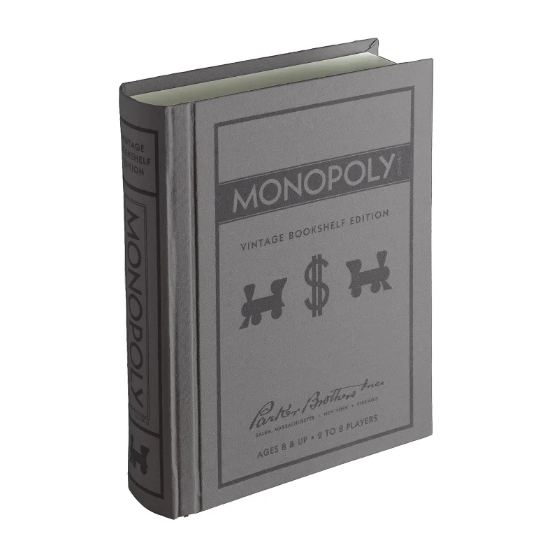 Time-consuming puzzles Vintage Bookshelf Game, Monopoly