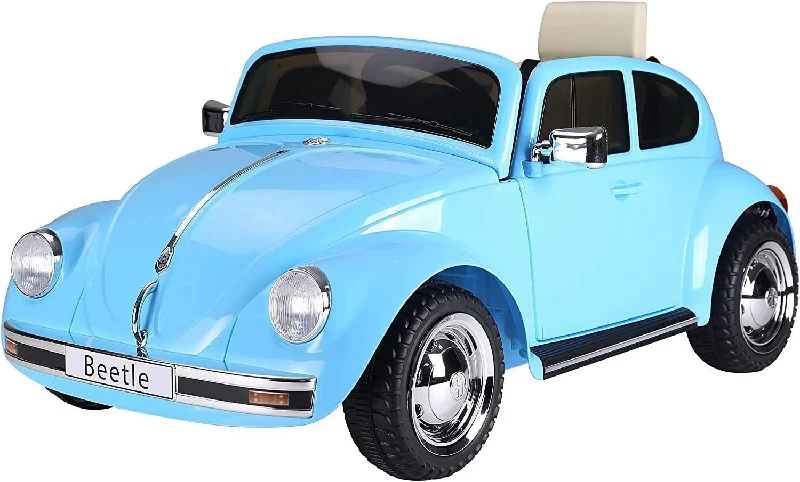 VW Beetle 12V Battery Ride-on Car with Remote Control - Blue