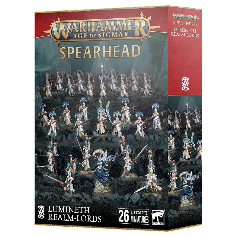 Warhammer Age of Sigmar: Spearhead: Lumineth Realm-Lords Miniatures Set